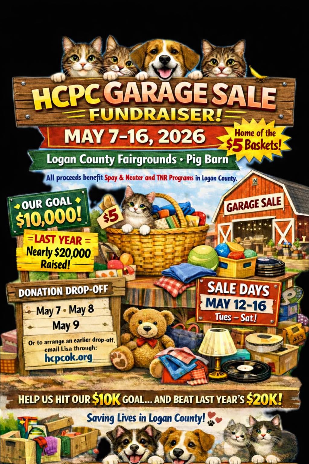 HCPC Annual Garage Sale Fundraiser