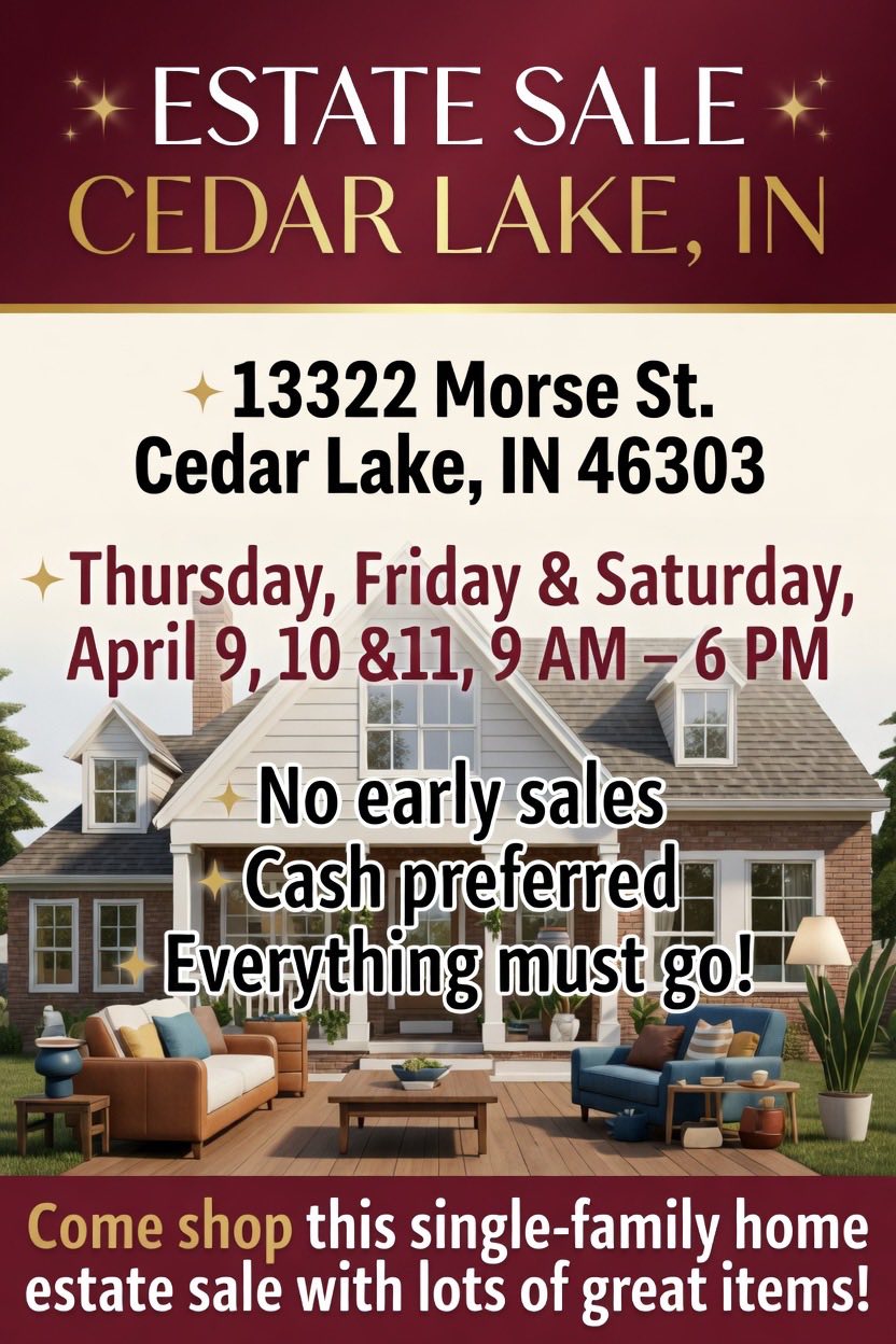 Estate Sale Cedar Lake