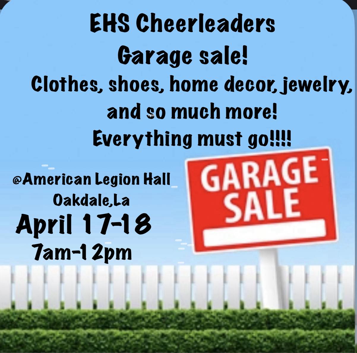 EHS Cheerleaders Garage Sale!