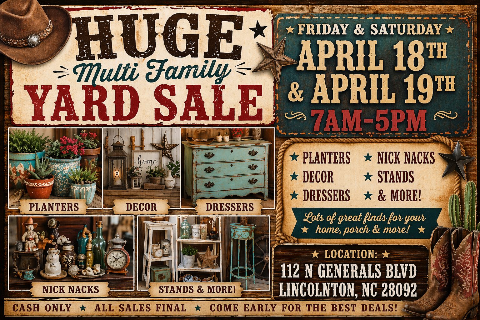 Huge Multi Family Yard Sale