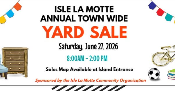Isle La Motte Annual Town Wide Yard Sale