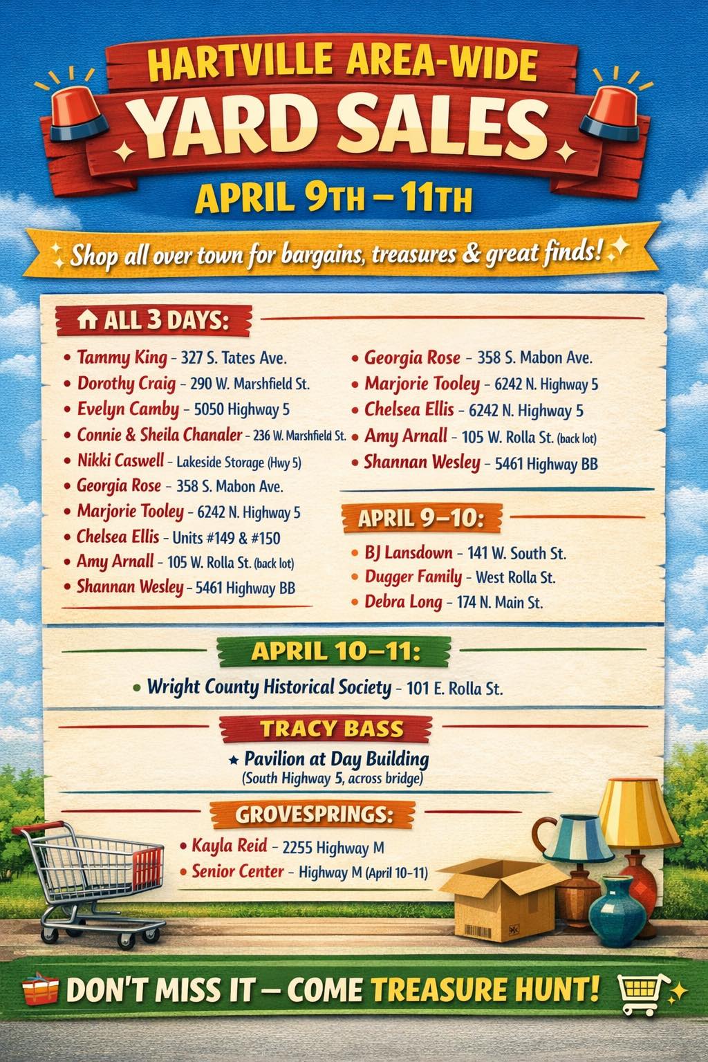 CITYWIDE YARD SALES!