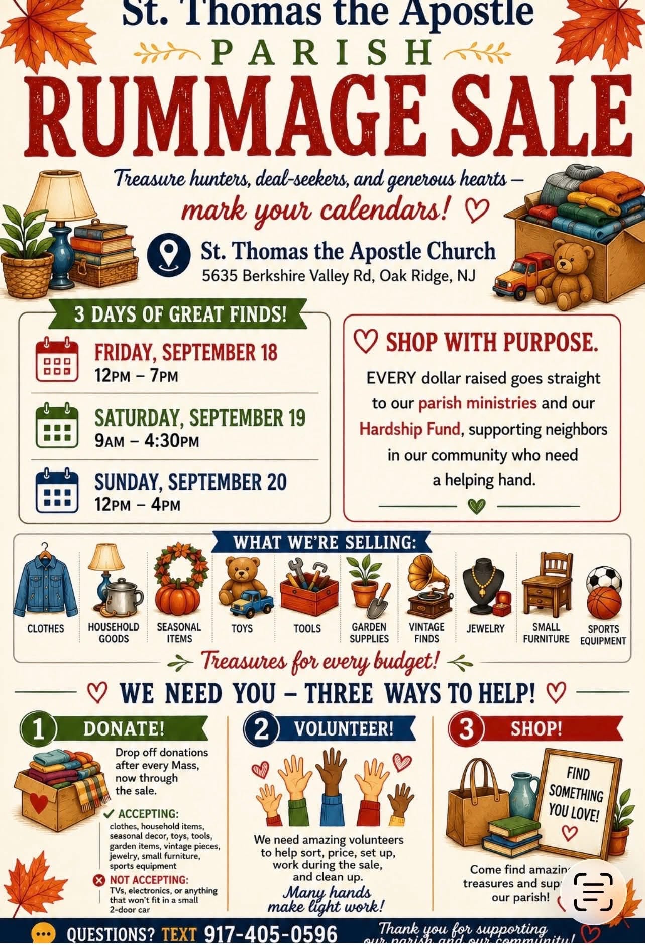 St. Thomas The Apostle Parish Rummage Sale