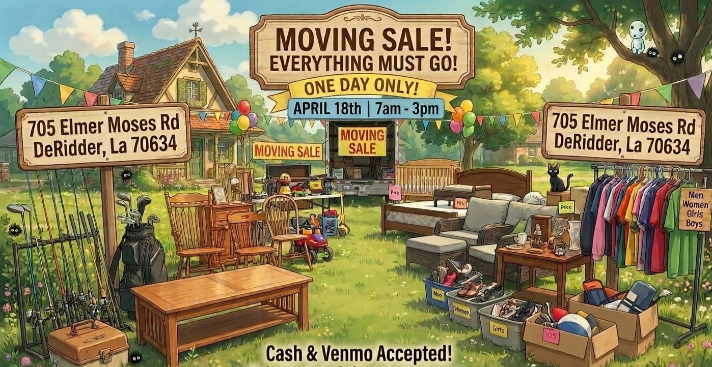MOVING SALE! EVERYTHING MUST GO!