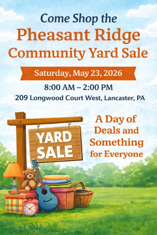 Pheasant Ridge Community Yard Sale