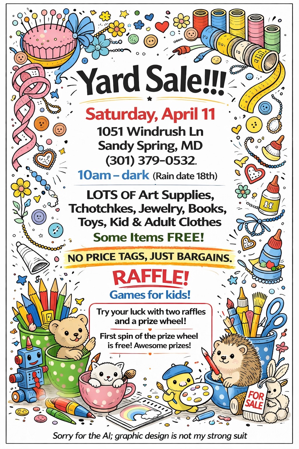 Huge Sandy Spring Yard Sale!