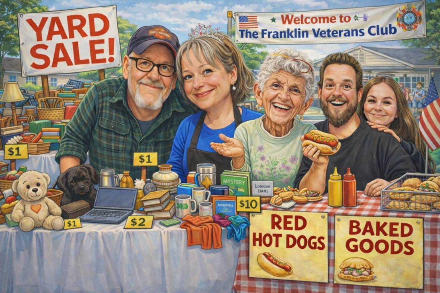 The Franklin Veterans Club's Annual Yard Sale & Flea Market