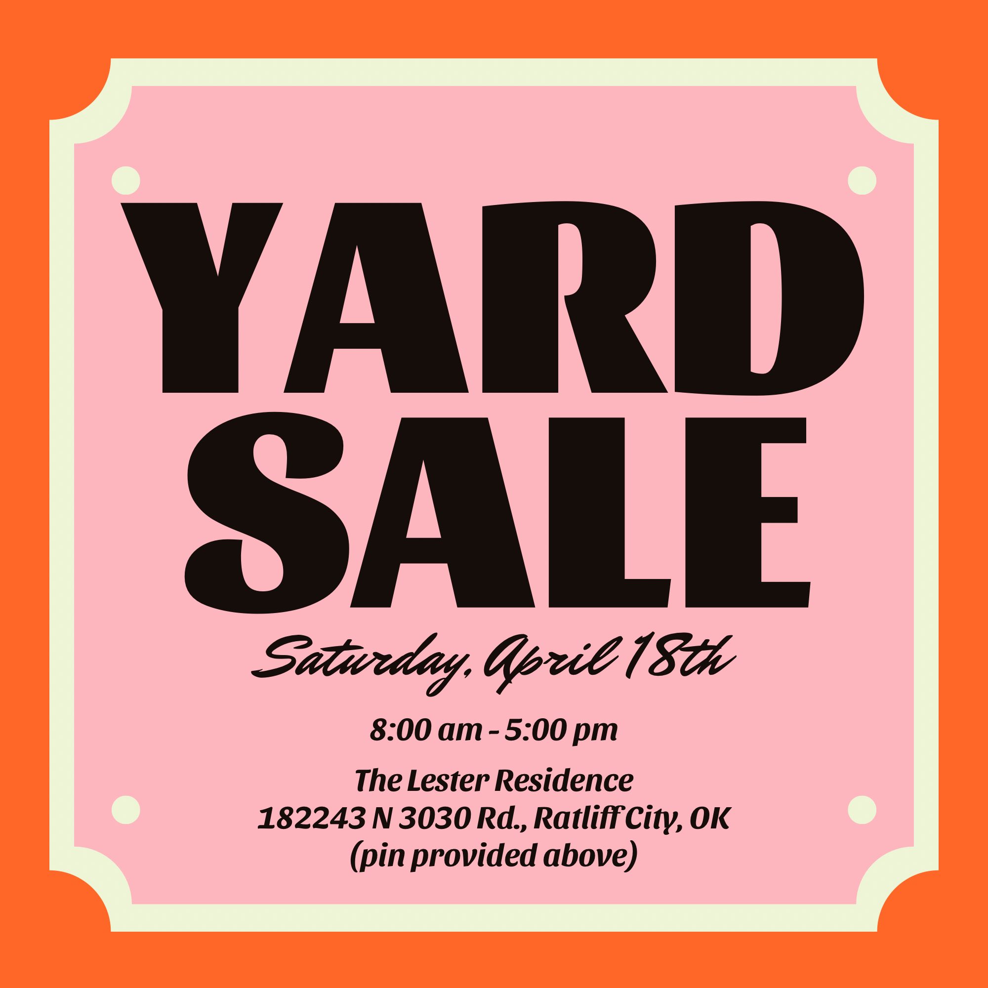 ✨Yard Sale✨