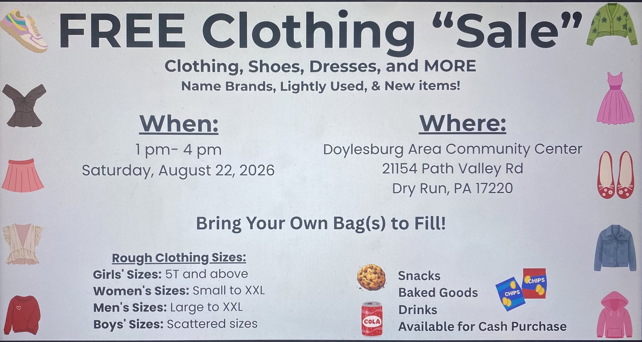 Free Clothing Event