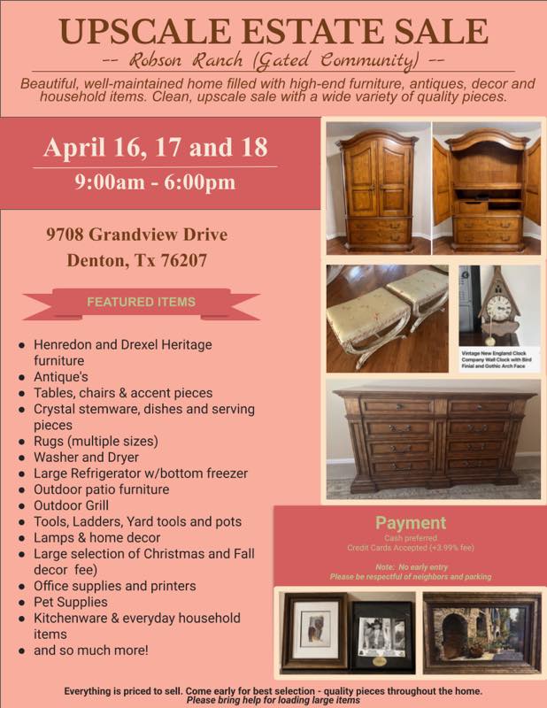 Upscale Estate Sale