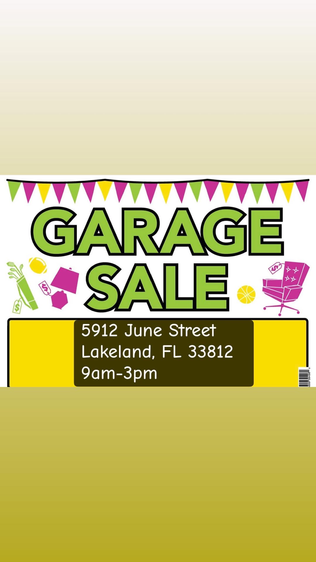 HUGE GARAGE SALE THIS WEEKEND!