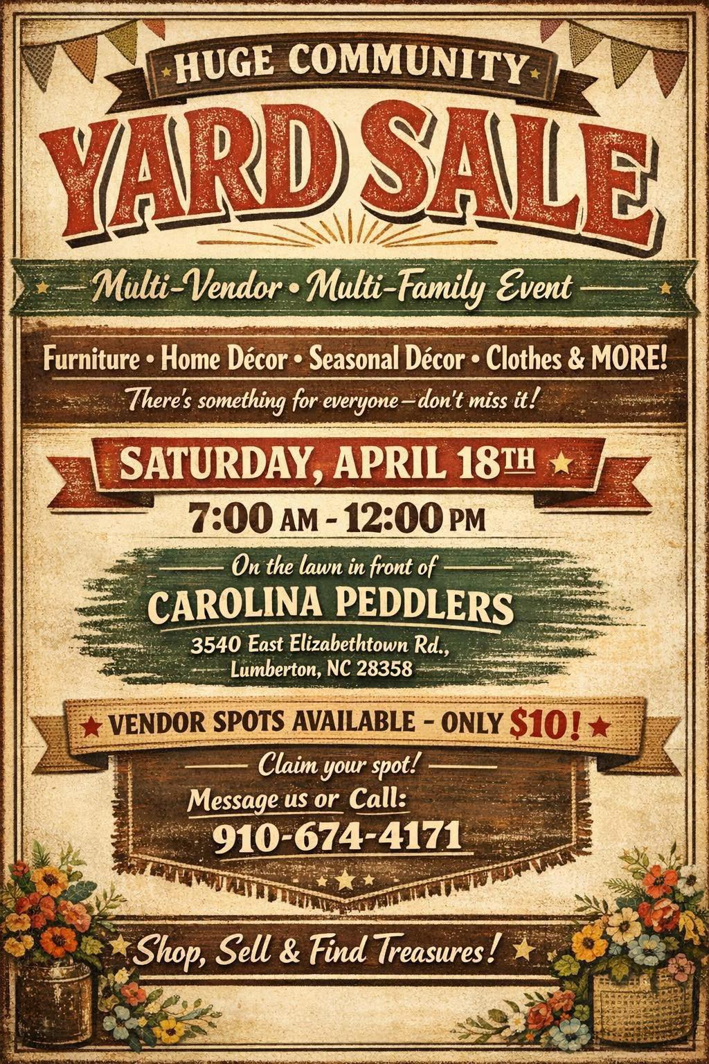 Huge Community Yard Sale