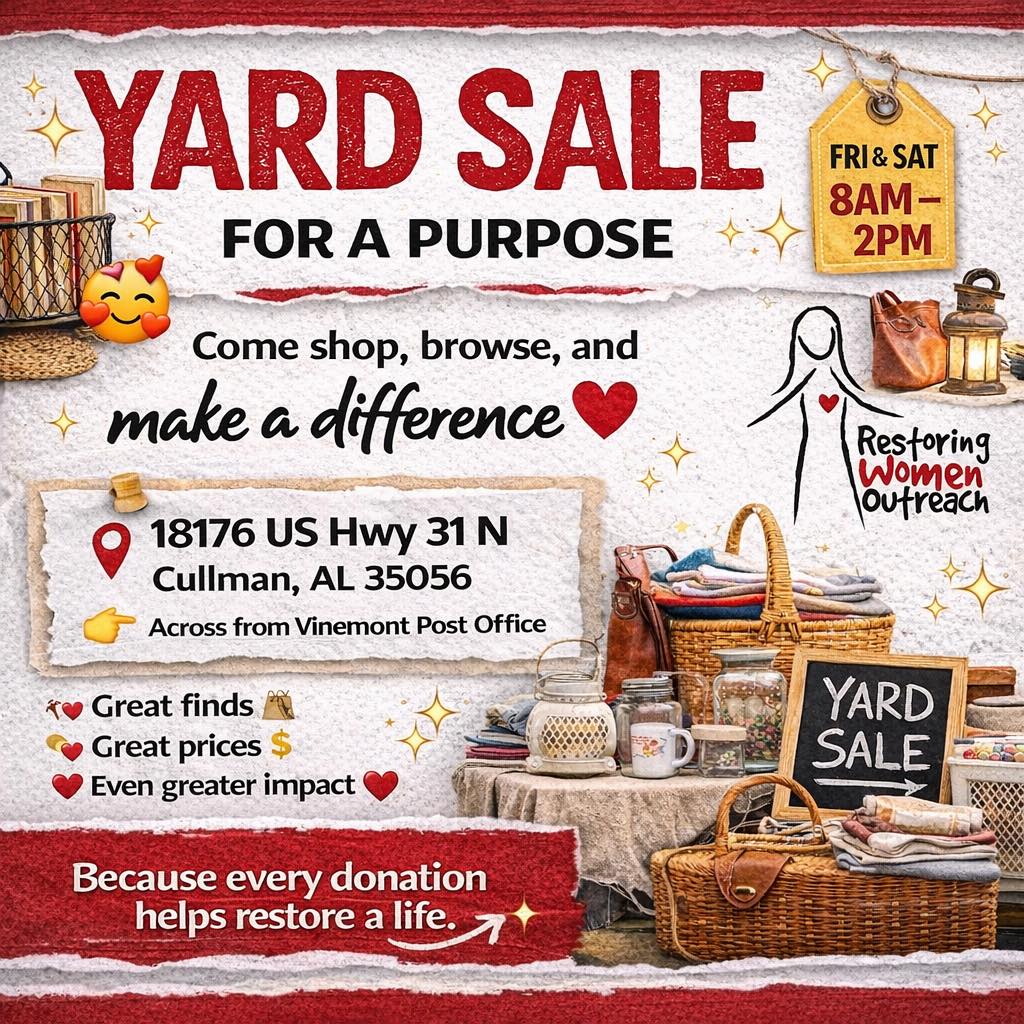 Yard Sale For A Purpose Cullman Alabama