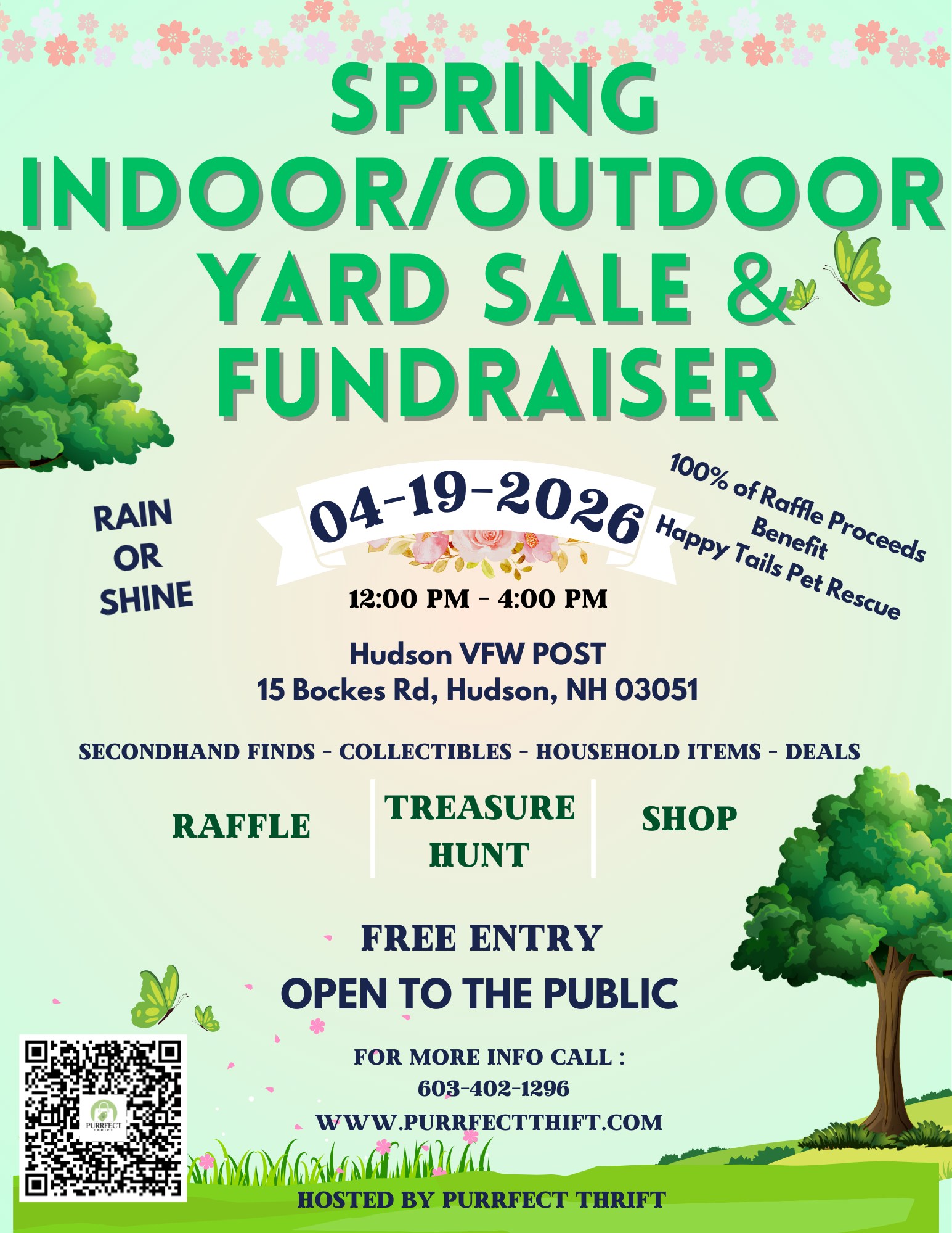 Spring Indoor/Outdoor Yard Sale & Fundraiser