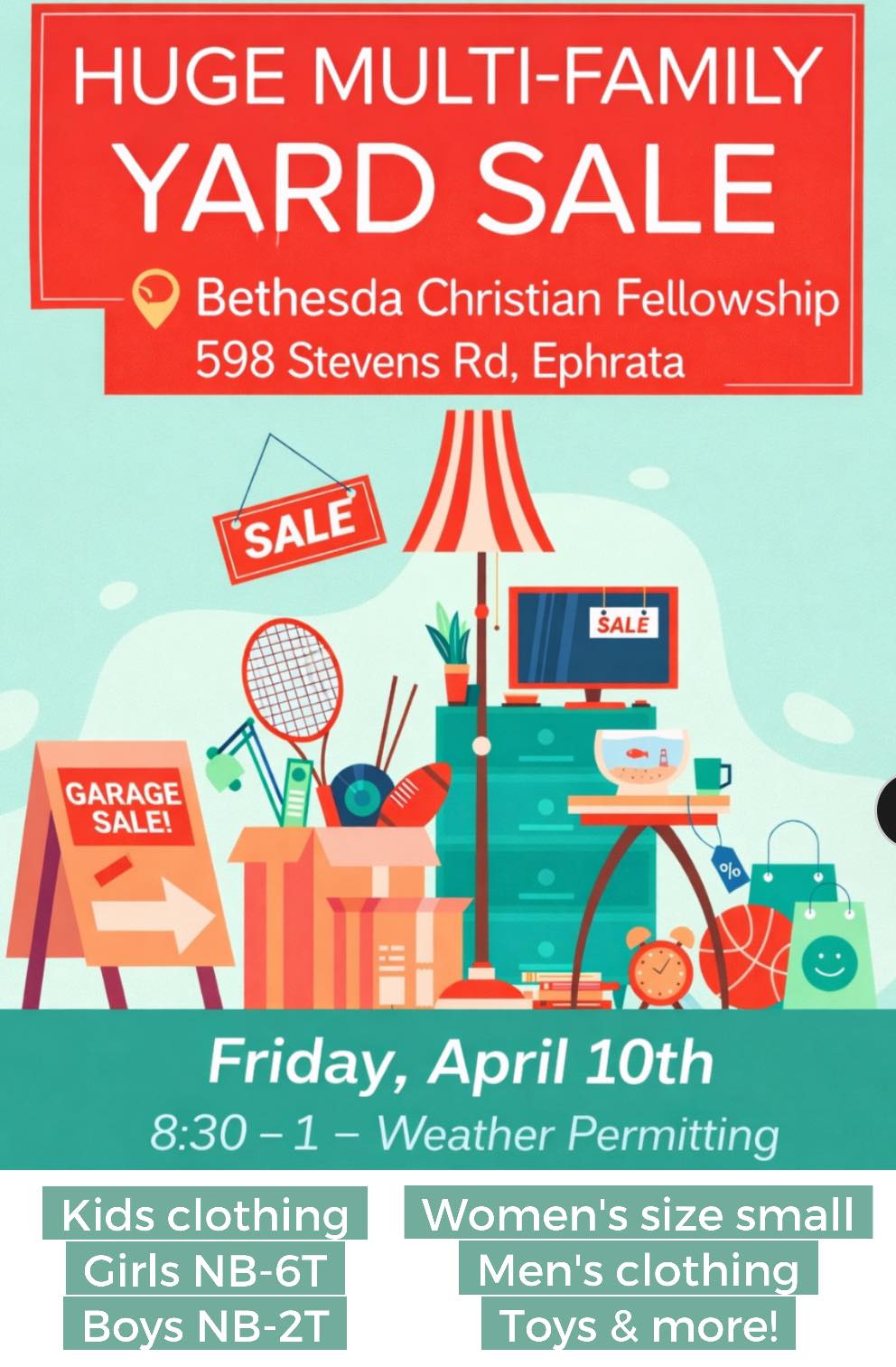 HUGE MULTI-FAMILY YARD SALE