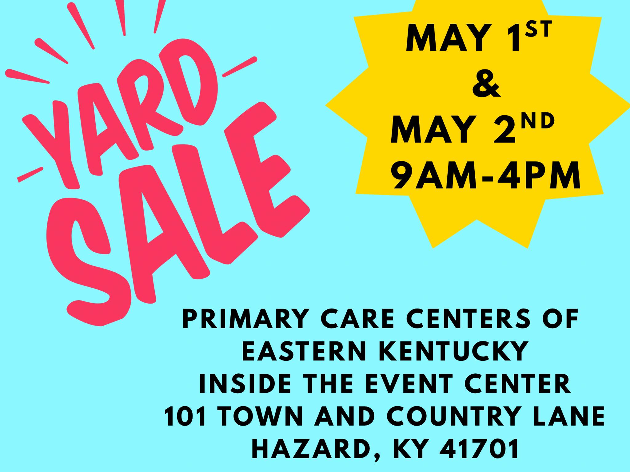 Big Indoor Yard Sale At PCCEK Event Center