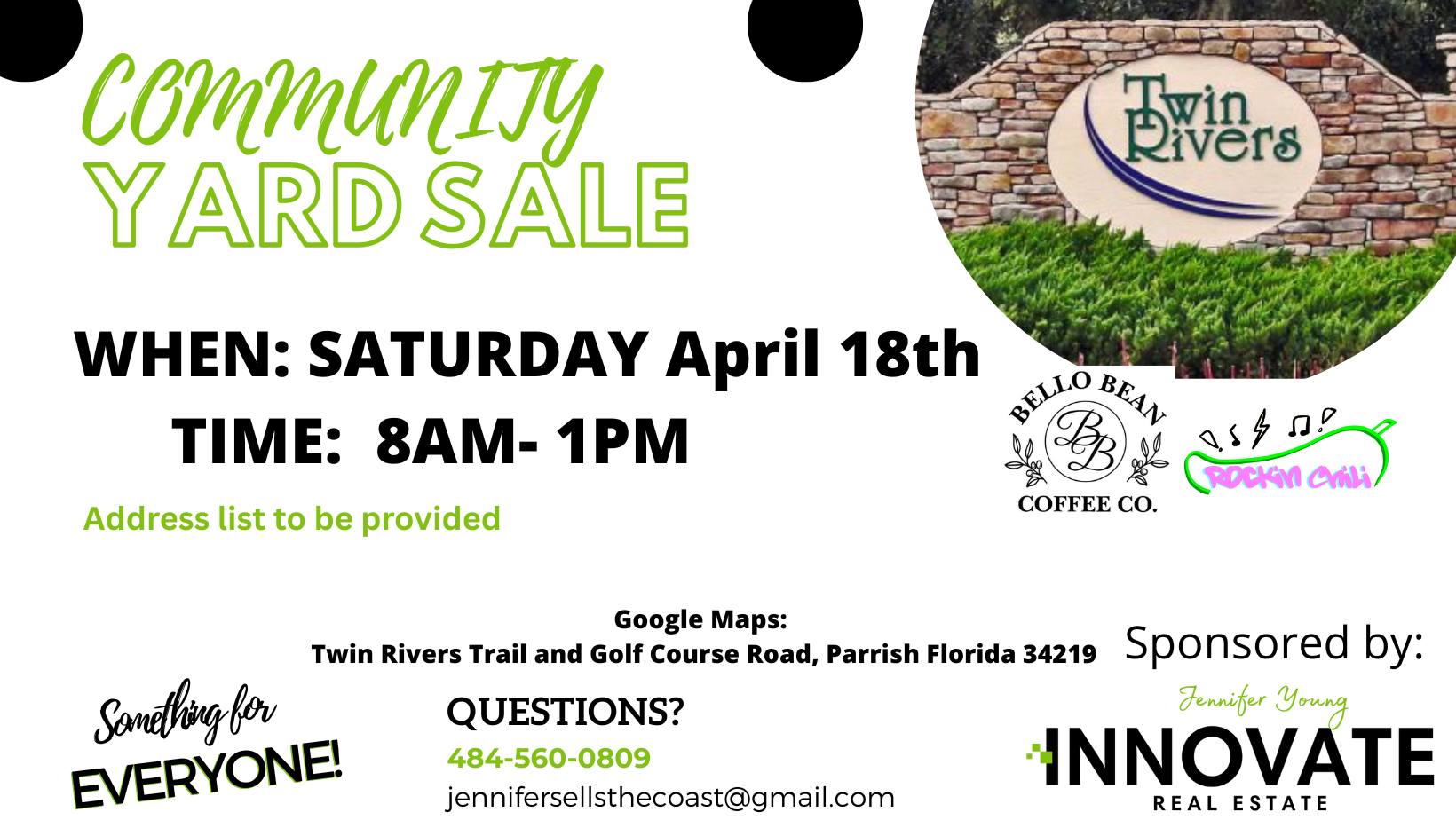 The Twin Rivers Community Yard Sale