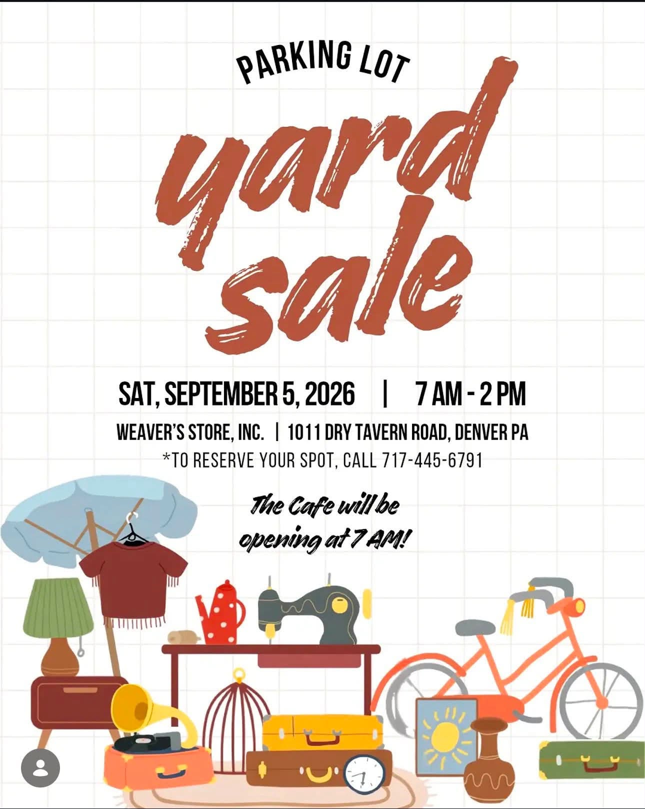 Parking Lot Yard Sale