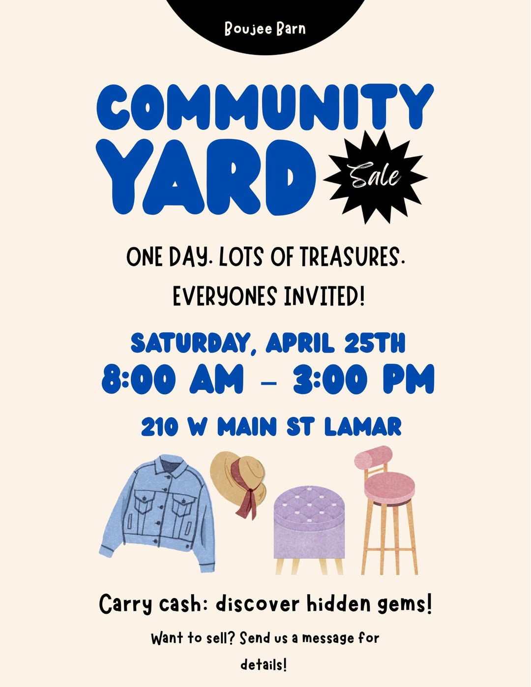 Boujee Barn Community Yard Sale